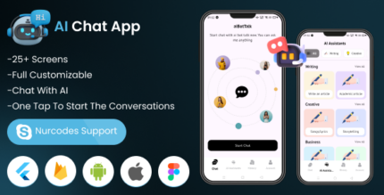 All-in-One AI Assistant for Chatting, Creativity, and Productivity Flutter Application