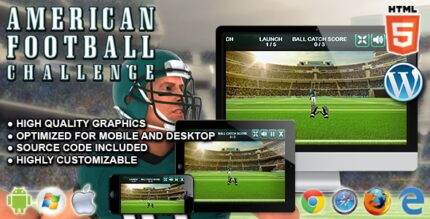 American Football Challenge - HTML5 Sport Game