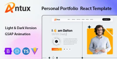 Antux - Personal Portfolio React Template