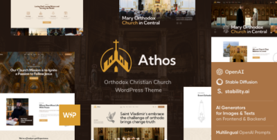 Athos - Orthodox Christian Church WordPress Theme