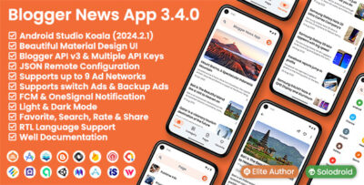 Blogger News App - Blogger API v3