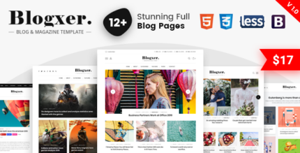 Bloxer - Blog & Magazine Bootstrap Template