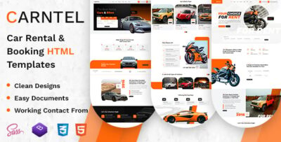 Carntel - Car Rental & Booking HTML Template