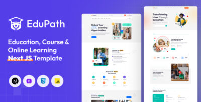 Edupath - LMS, Online Courses, Education NextJs Template