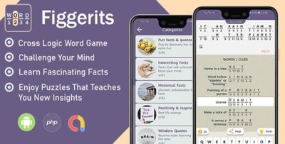 Figgerits - Cross Logic Word Puzzle Game for Android with Admin Panel