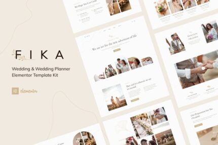 Fika - Wedding & Wedding Planner Elementor Template Kit