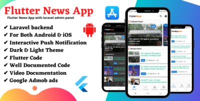 Flutter News App with Laravel Admin Panel