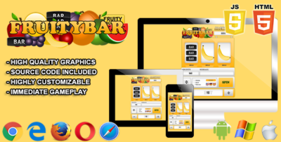 Fruitybar Slot Machine - HTML5 Casino Game