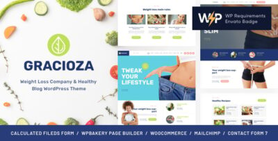 Gracioza Weight Loss Company & Healthy Blog WordPress Theme