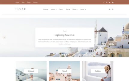 Hope - Blog & Shop WordPress Theme