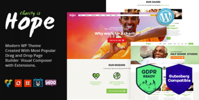 Hope - Non-Profit, Charity & Donations WP Theme