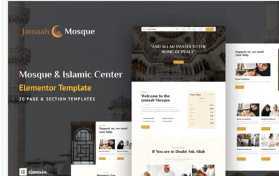 Jamaah - Mosque & Islamic Center Elementor Template Kit