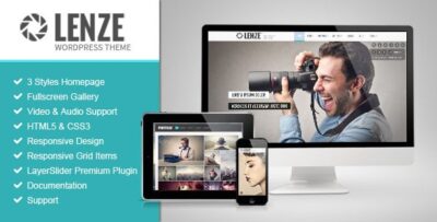 Lenze - Portfolio Photography WordPress Theme