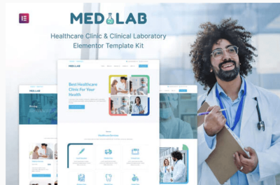 Medilab - Healthcare & Clinical Laboratory Elementor Template Kit