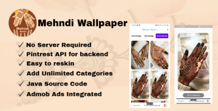 Mehndi Wallpaper Pintrest API Admob Ads