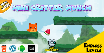 Mini Critter Munch HTML5 Construct 3 Game