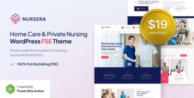 Nursera – Home Care & Private Nursing FSE WordPress Theme