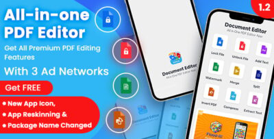 PDF Editor & Maker (2.0 UPDATE) - All in One PDF Editor for Android - 3 Ad Networks