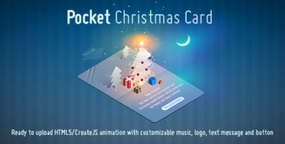 Pocket Christmas Card - Animated Creative HTML5 Template