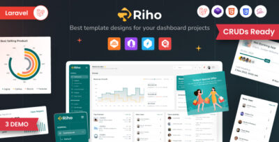 Riho - Laravel Admin Template