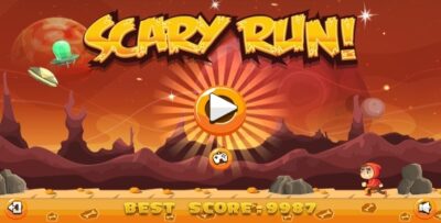 Scary Run - HTML5 Game + Android + AdMob (Construct 3 Construct 2 Capx)