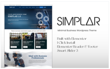 Simplar - Award Winning Minimal Business Wordpress Theme