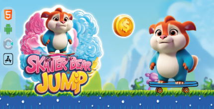 Sketer Bear Jump - HTML5 Construct3 Game