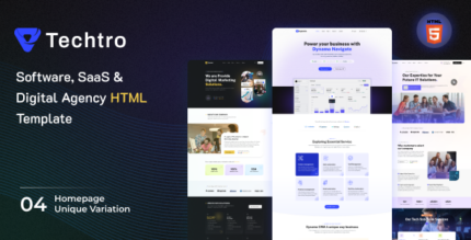 Techtro - Software, SaaS & Digital Agency HTML Template