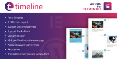 Timeline for Elementor WordPress Plugin