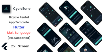 Bicycle Rental App Template in Flutter CycleZone Multi Language