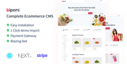 Biponi - Next.js Ecommerce CMS