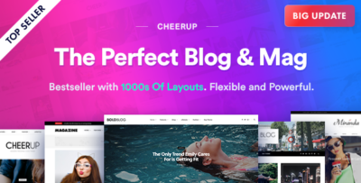 CheerUp Blog Magazine – WordPress Blog Theme