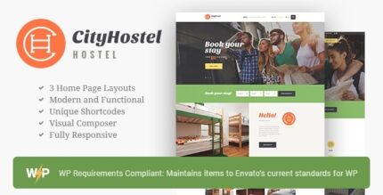 City Hostel A Travel & Hotel Booking WP Theme