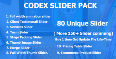 Codex Slider Pack