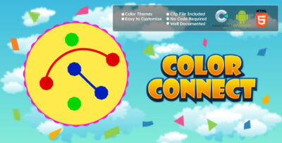 Color Connect Game - Puzzle Game (HTML5 & Android) in Construct 3 Game