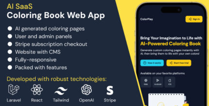 ColorPlay - AI SaaS Coloring Book Web App