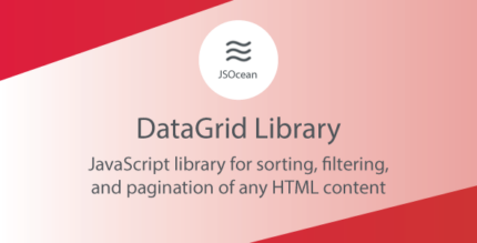 DataGrid - JavaScript Pagination, Sort and Filter