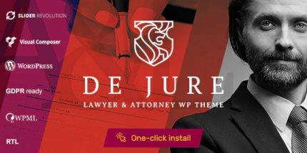 De Jure - Attorney and Lawyer WP Theme