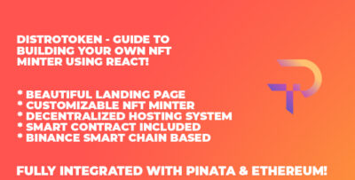 DistroToken - NFT Minter In React (Binance Version)