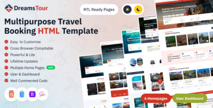 DreamsTour - Tour & Travel Booking Bootstrap 5 Html Template