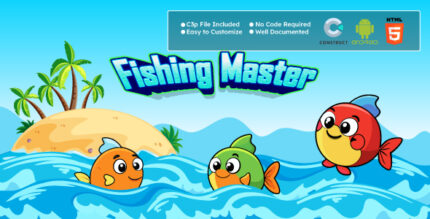 Fishing Master Game - Hypercasual Game - HTML5 and Android Construct 3 Game