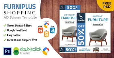 Furniplus Furniture HTML 5 Animated Google Banner