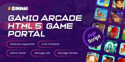 Gamio Arcade - HTML 5 Game Portal PHP Script - 18 November 2024