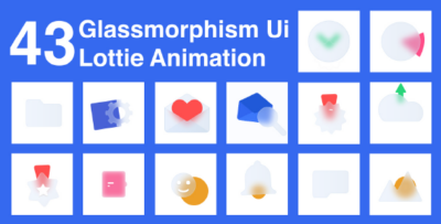 Glassmorphism Ui Lottie Animation