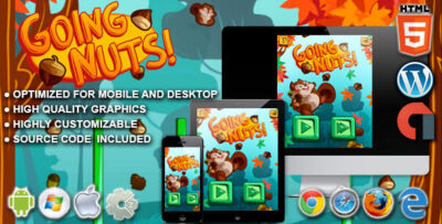 Going Nuts - HTML5 Construct Physics Game