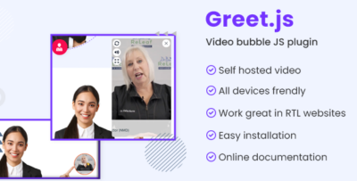 Greet - Video Bubble JavaScript Plugin