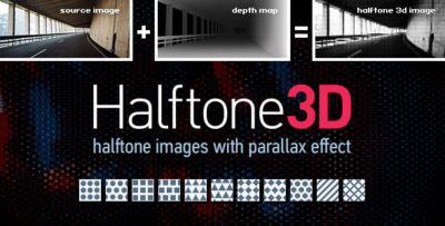 Halftone3D - 3D Parallax Halftone Image Generator