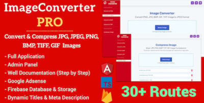 Image Converter Pro Full Production Ready Application With Admin Panel (Angular 15 & Firebase)