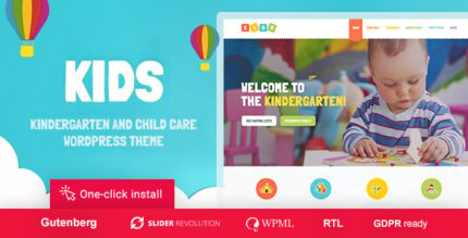 Kids - Day Care & Kindergarten WordPress Theme for Children