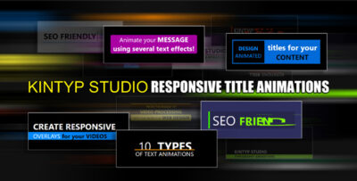 Kintyp Studio Responsive Title Animations and Lower Thirds